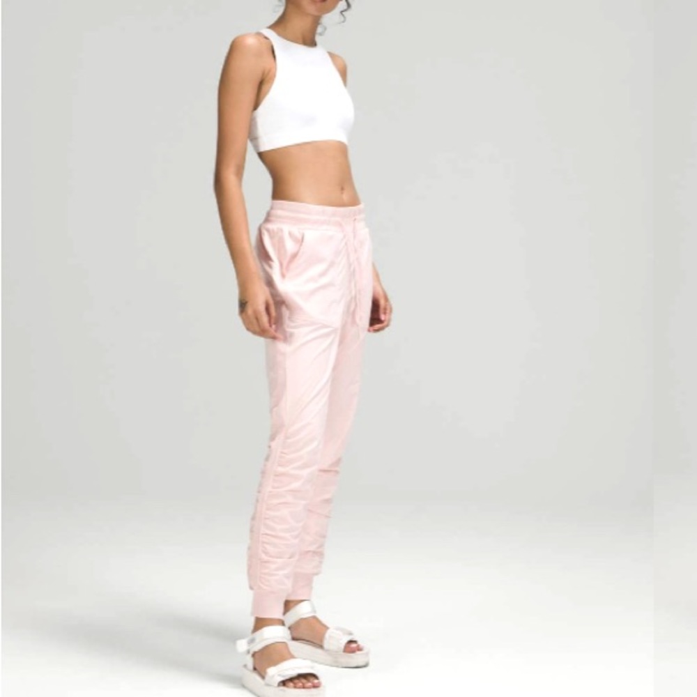 Lululemon Beyond The Studio Pink Mist Jogger Size 14